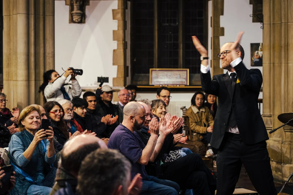 Jonathan clapping